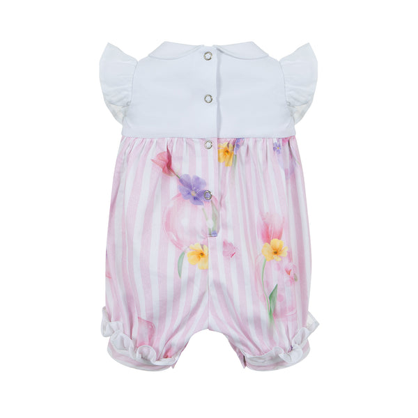 Lapin House Springtime Romper Pink