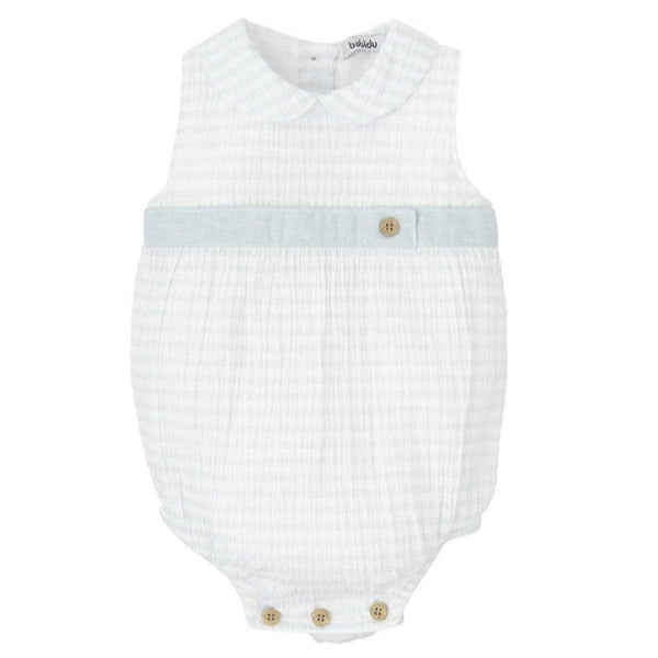 Babidu Sleeveless Romper Sky Blue