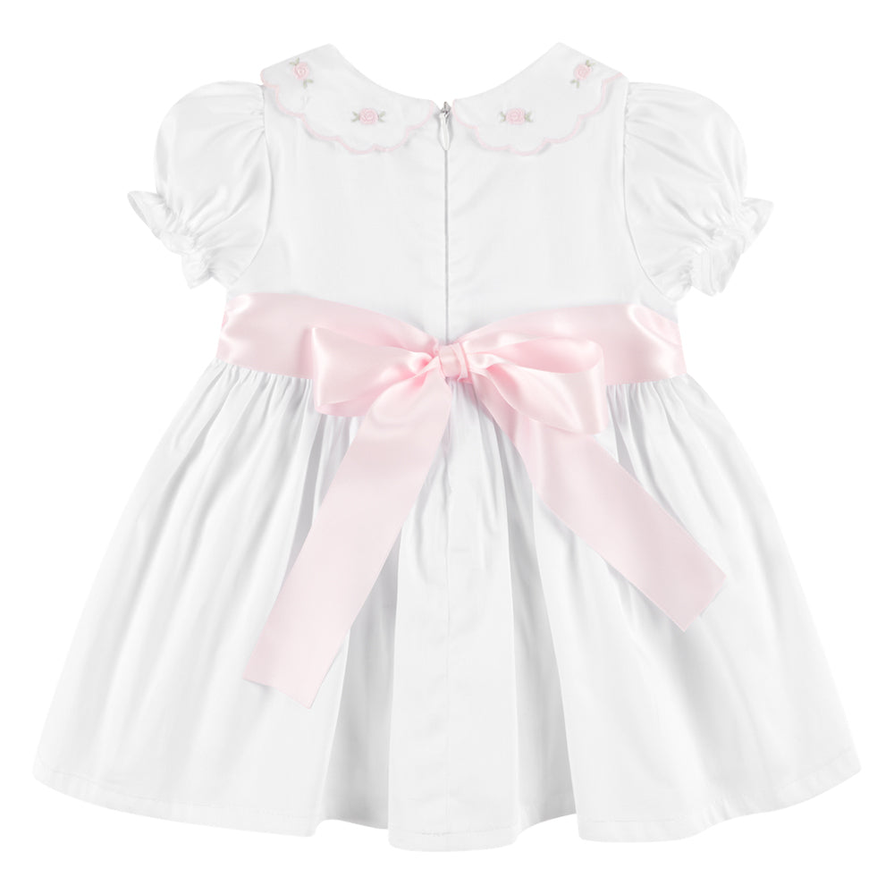 Cream & Champagne Daisy Embroidered Dress & Panties Set – Deolinda SS26 In Stock Now main image 1