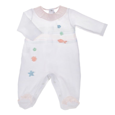 Barcellino Candy Stripe Sleepsuit