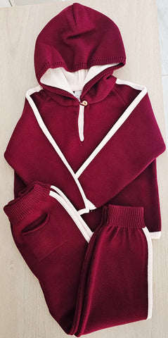 Granlei  Burgundy hooded  2 Piece set