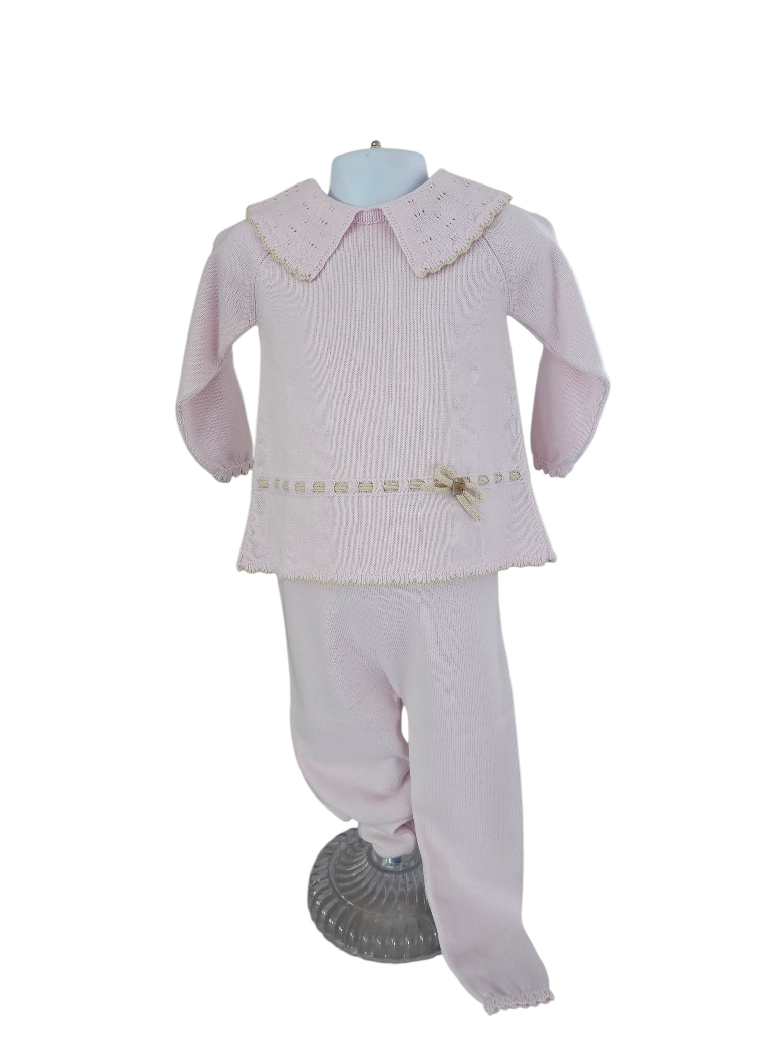 Granlei Girls Pale Pink  two piece collar tracksuit