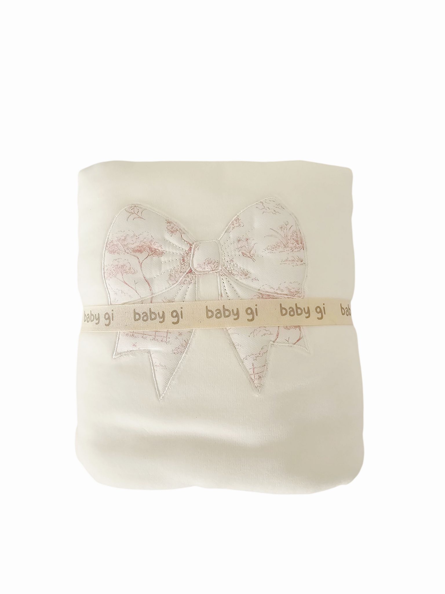 Baby Gi velour thick pink bow  pattern blanket