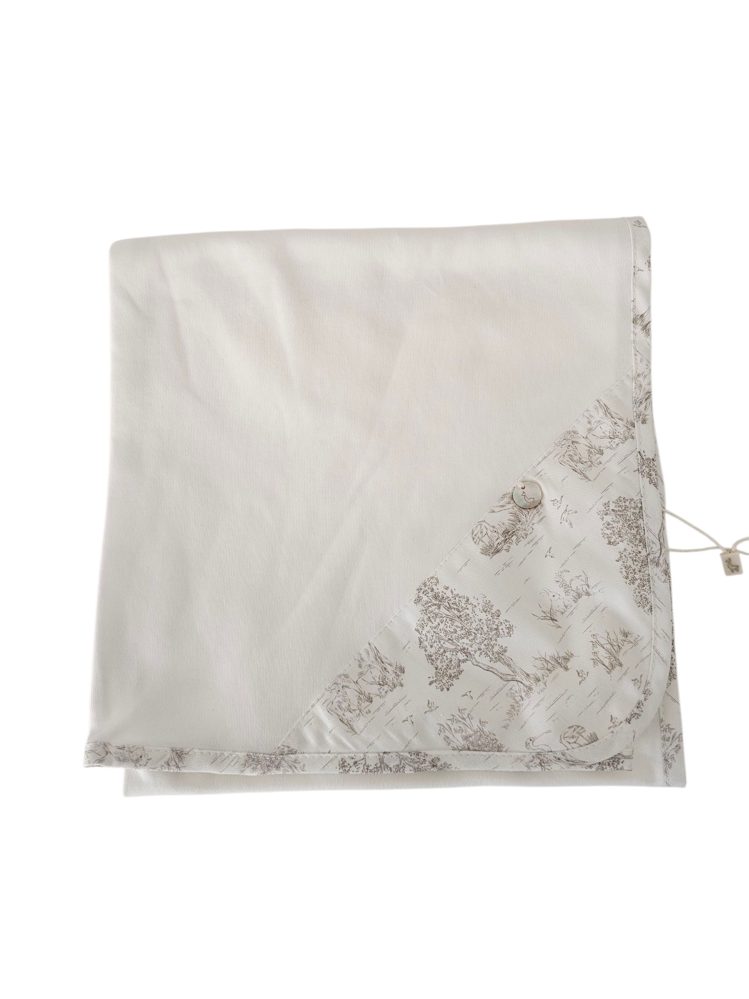 Baby Gi Cotton Beige white patterned  Blanket