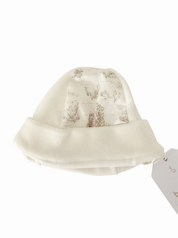 Baby Gi Velour boys beige patterned  Beanie