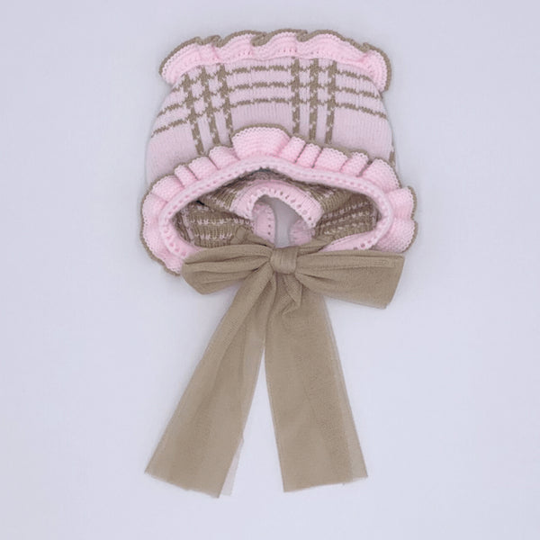 Rahigo Bonnet Pink/Camel