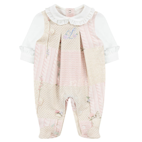 Lapin House Patchwork Sleepsuit