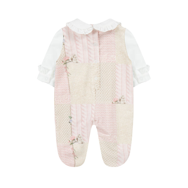 Lapin House Patchwork Sleepsuit