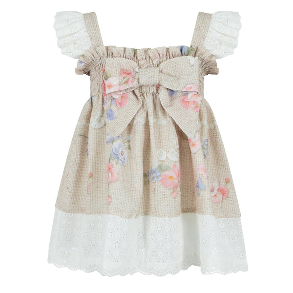 Lapin House Floral Bow Dress