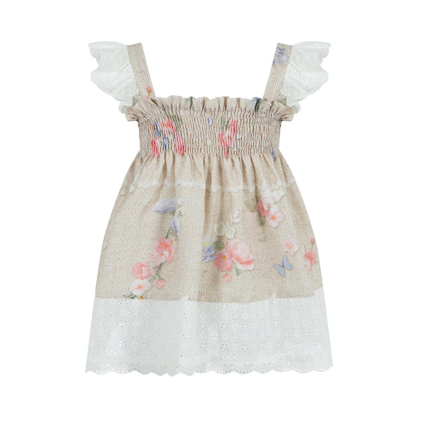 Lapin House Floral Bow Dress
