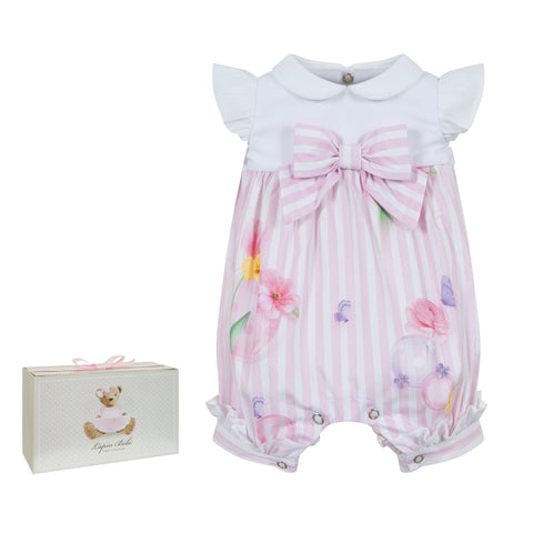 Lapin House Springtime Romper Pink