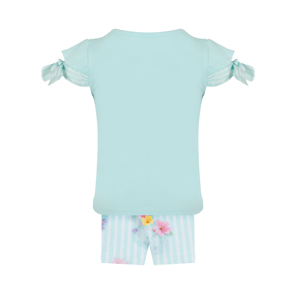 Lapin House Springtime Shorts Set Mint