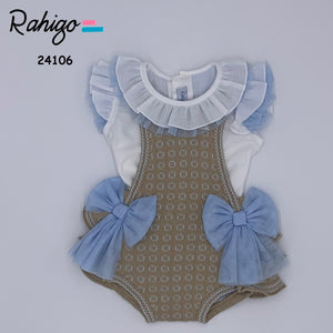 Rahigo 2 Piece Romper & Shirt Blue/Camel