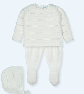 Mac Ilusion Knitted 3 Piece Outfit Blanco