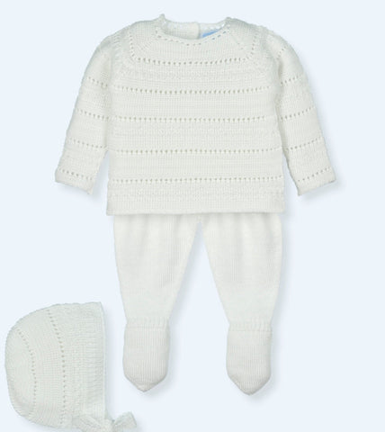 Mac Ilusion Knitted 3 Piece Outfit Blanco