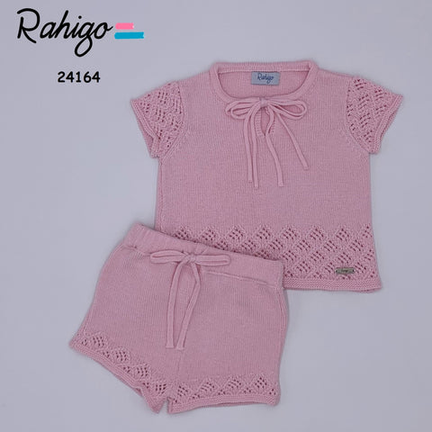 Rahigo 2 Piece Jumper & Short Pink/Biege