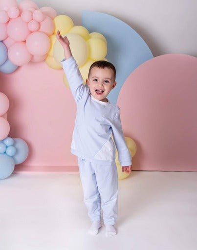 Pastels & Co Cillian Top and Jog Set Blue