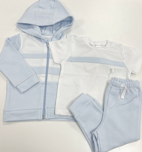 Pastels & Co Brampton 3 Piece Jog Set Blue