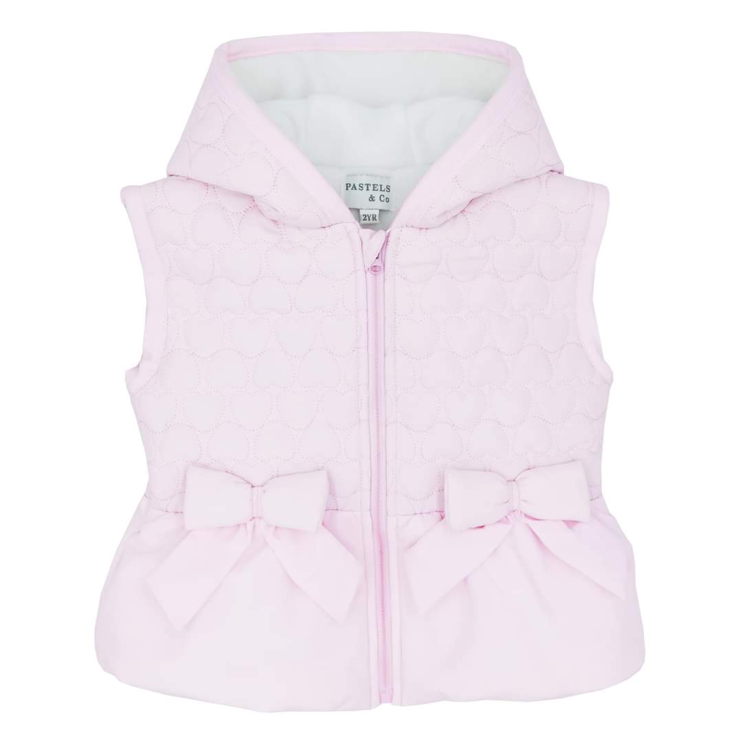 Pastels & Co Josephine Peplum Gilet Pink