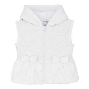 Pastels & Co Josephine Peplum Gilet White