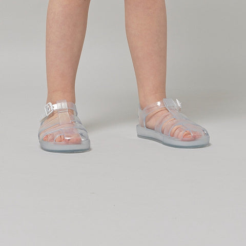 Marena Jelly Sandals Clear White