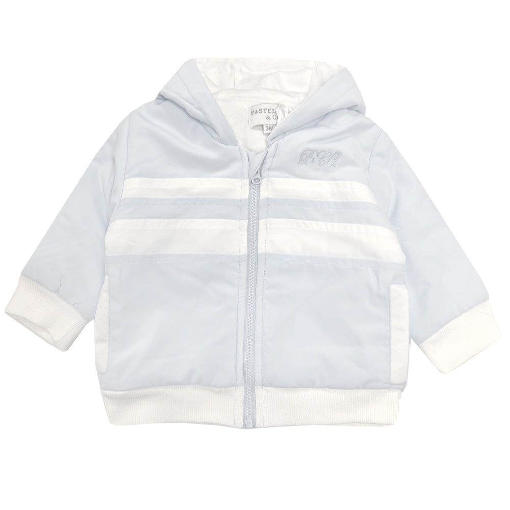 Pastels & Co Zach Hooded Jacket Blue