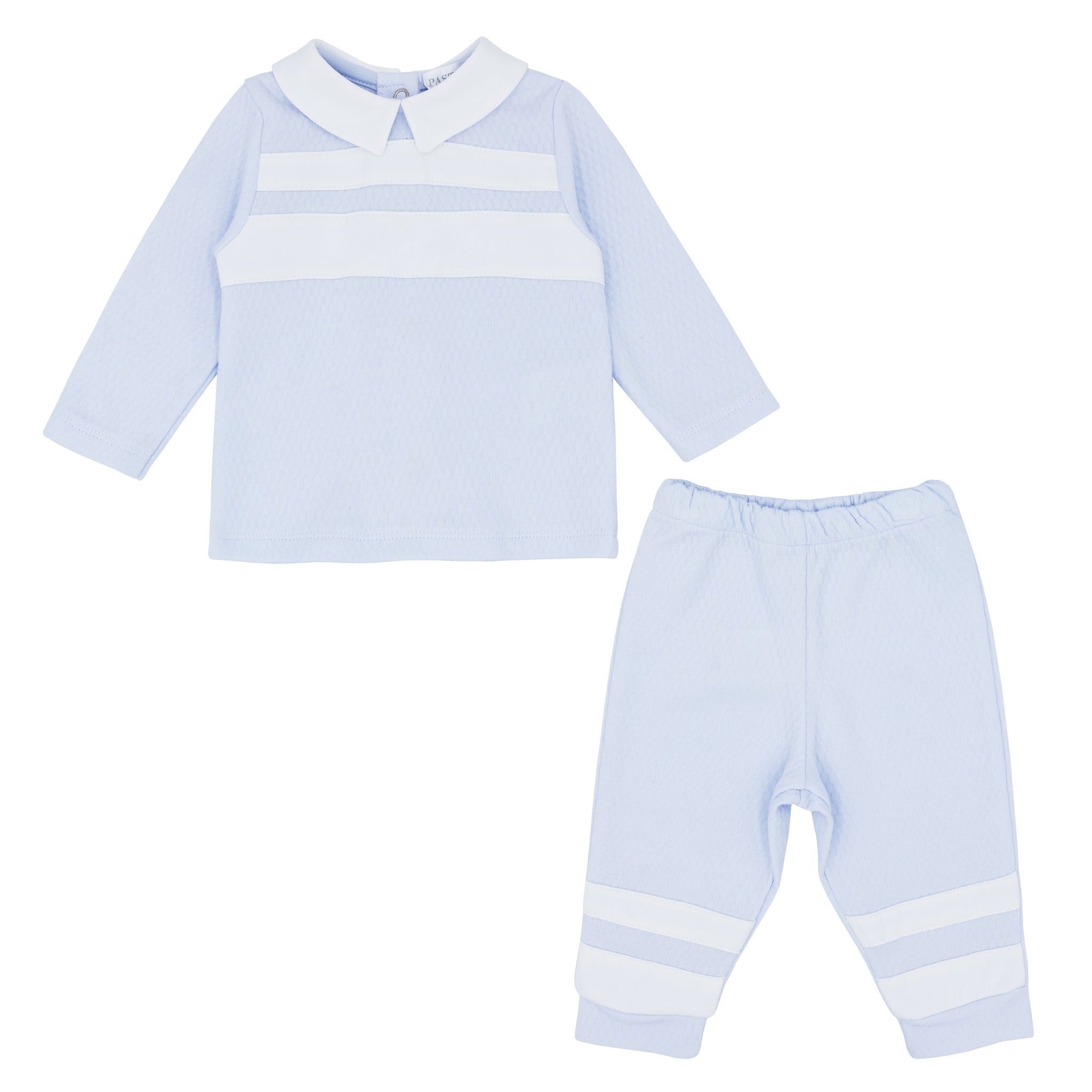 Pastels & Co Blade Top and Jog Set Blue/White