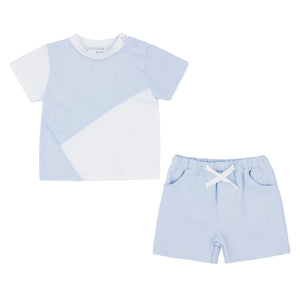 Pastels & Co Clem Top and Shorts Set Blue