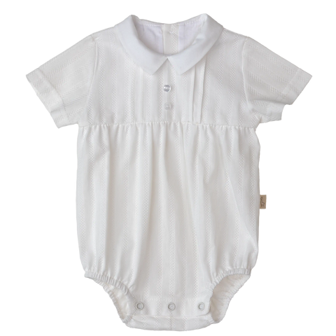 Baby Gi Cotton Ivory Romper B