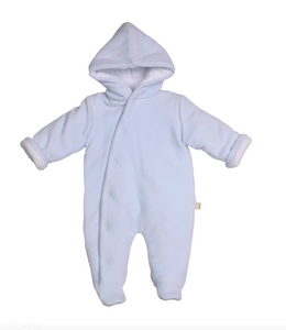 Baby Gi Velour Snowsuit Blue