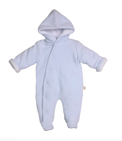 Baby Gi Velour Sleepsuit Blue