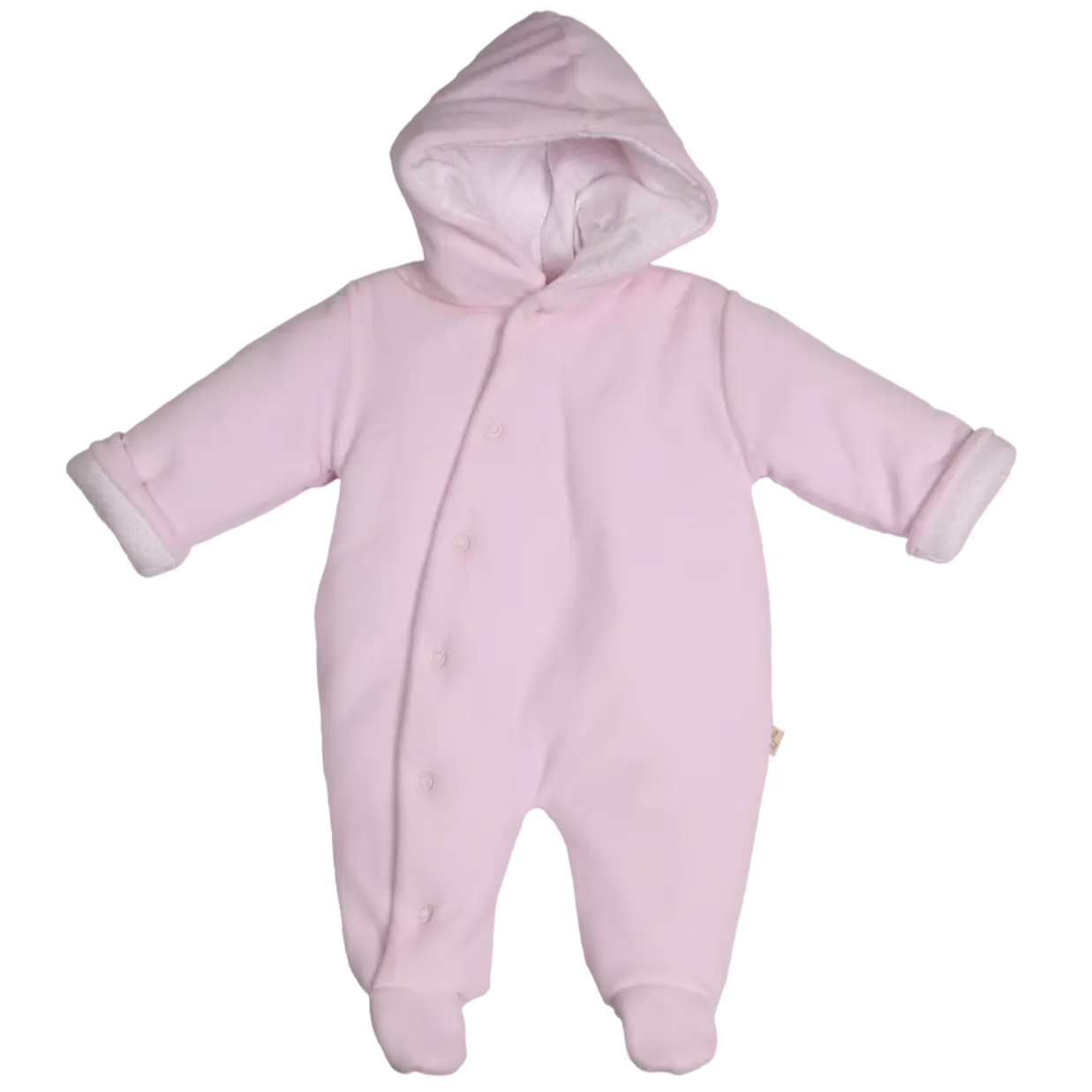 Baby Gi Velour Snowsuit Pink