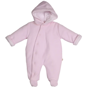 Baby Gi Velour Sleepsuit Pink