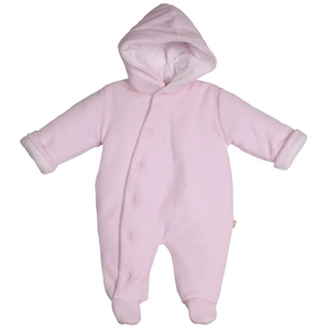 Baby Gi Velour Snowsuit Pink