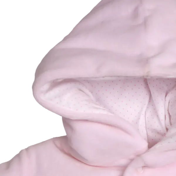 Baby Gi Velour Snowsuit Pink