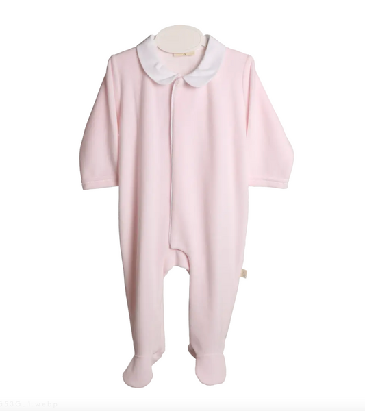 Baby Gi Angel Wings Velour Sleepsuit Pink