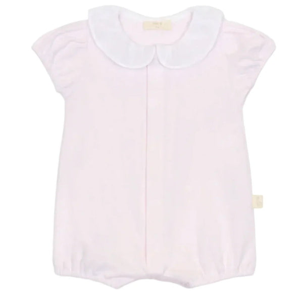 Baby Gi cotton girls butterfly romper pink