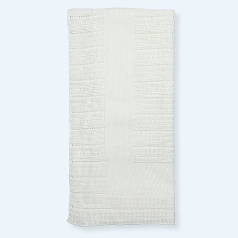 Mac Ilsuion Knitted Blanket Shawl Blanco
