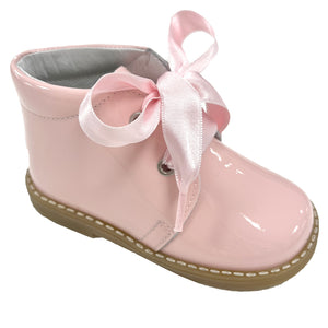 Andanines New Patent Leather Boot Pink