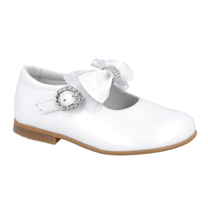 Andanines Patent Leather Shoe White