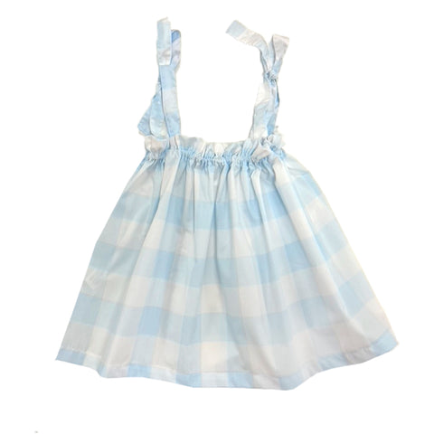 Meia Pata Check Dress Blue