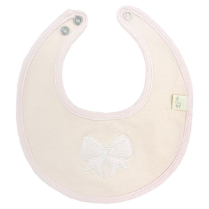 Baby Gi Bow Bib Peach Pink