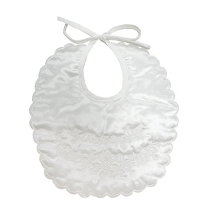 Christening Day Bib White