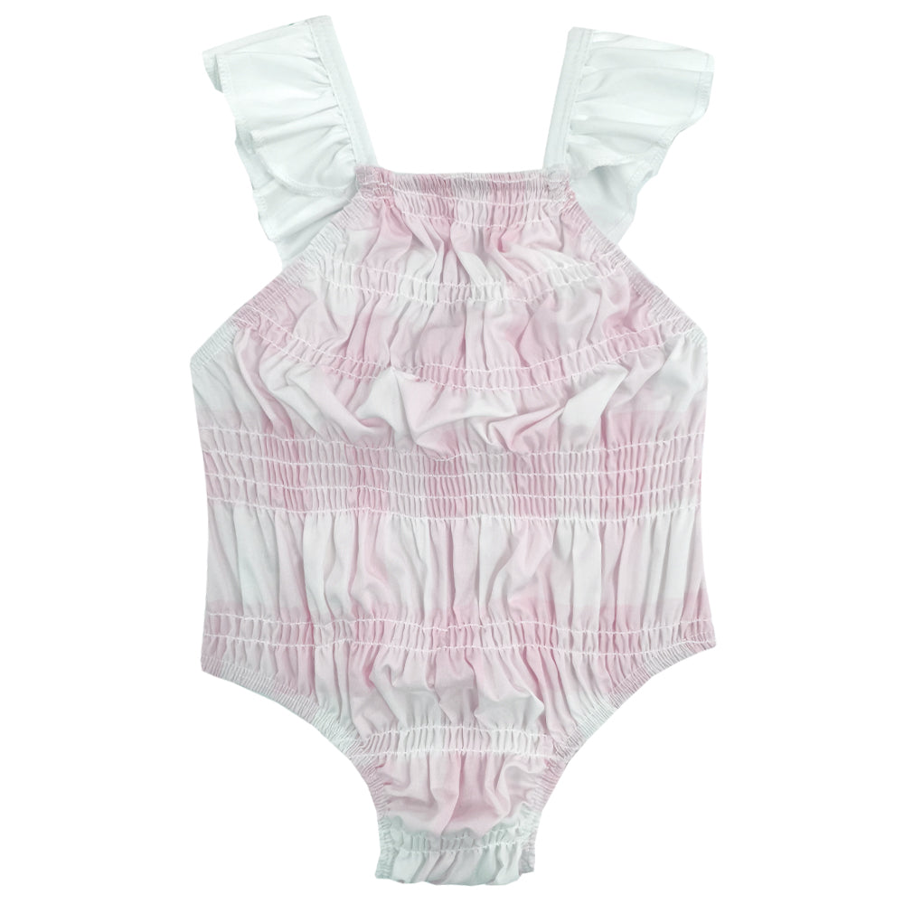 Meia Pata Check Frilled Swim Pink