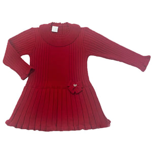 Granlei Frill Collar Dress Red