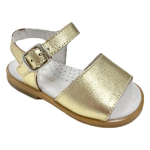 Pretty Originals Leather Strap Gold Sandals