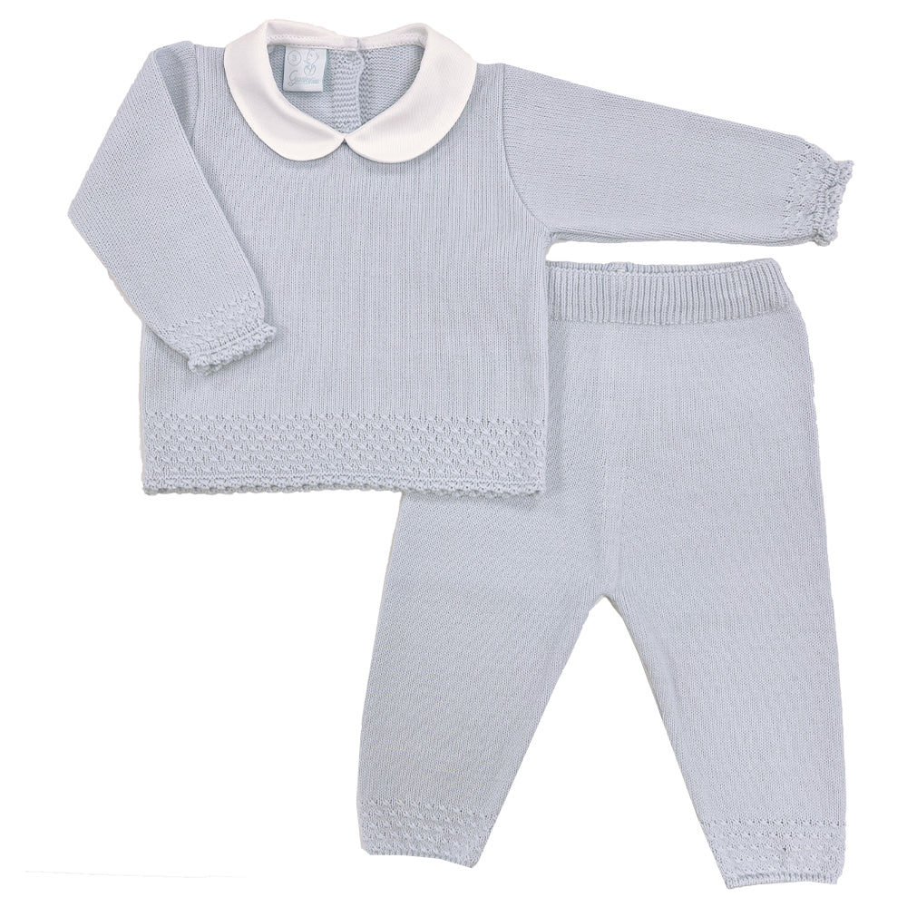 Granlei Collar 2 Piece Set Pale Blue