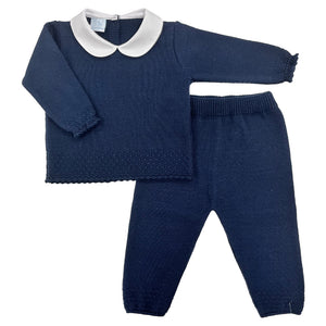 Granlei Collar 2 Piece Set Navy