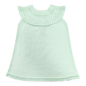 Granlei Knit Collar Dress Mint