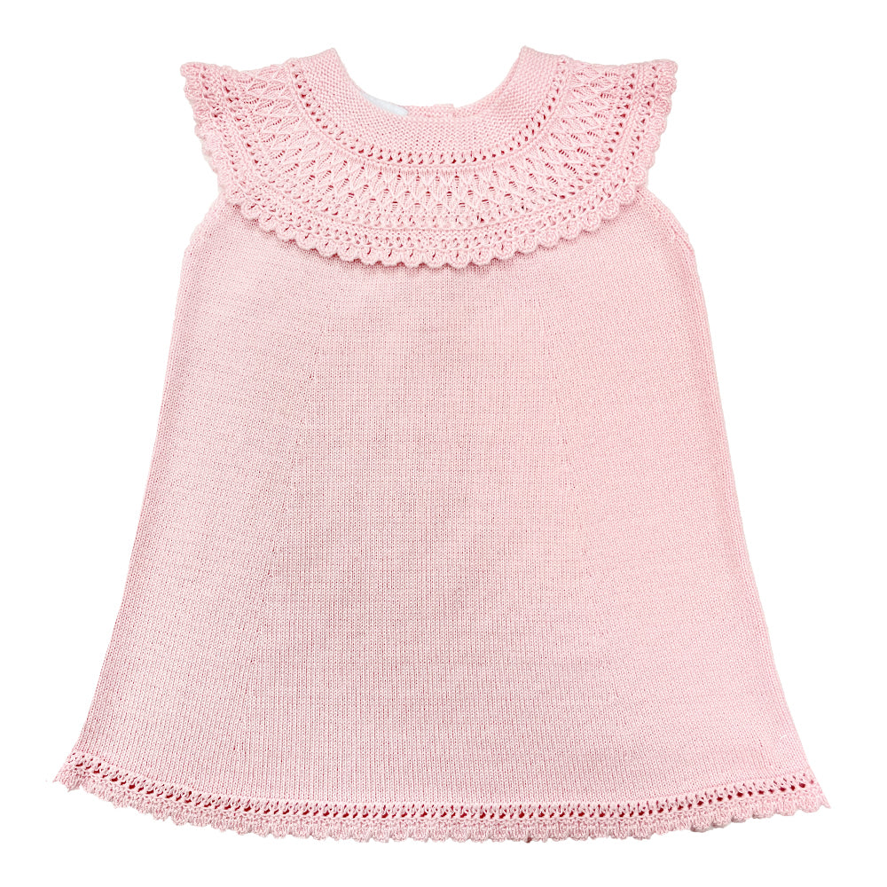 Granlei Knit Collar Dress Pink